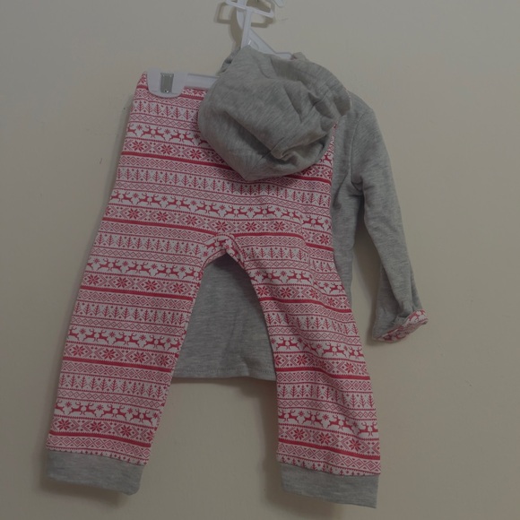 Harry & Violet Gray and Pink Hooded Baby Outfit Size 18M New - Picture 3 of 3